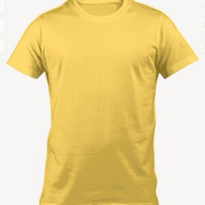 T-shirt a fascia stampate – Giallo